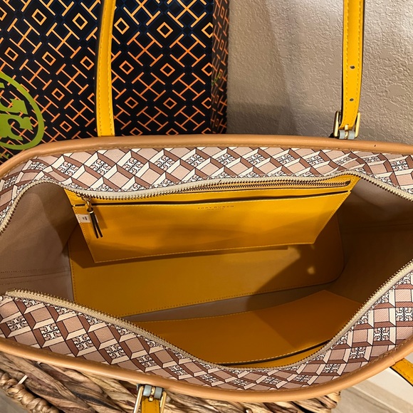 NWT TORY BURCH GEO LOGO COLOR TOTE - Picture 6 of 10
